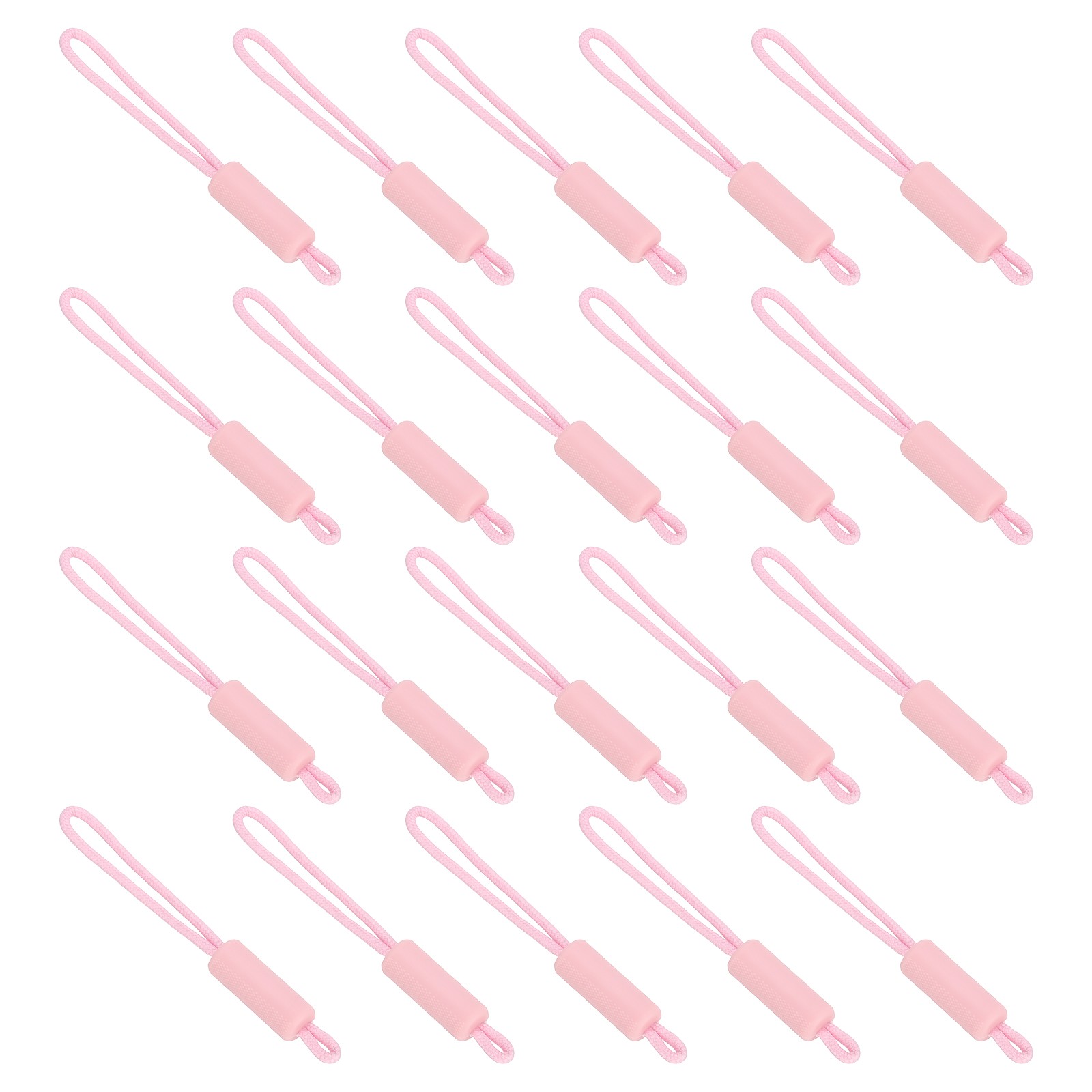 Replacement Zipper Pull Cord, 20Pcs Nylon Zipper Puller Slider, Light Pink