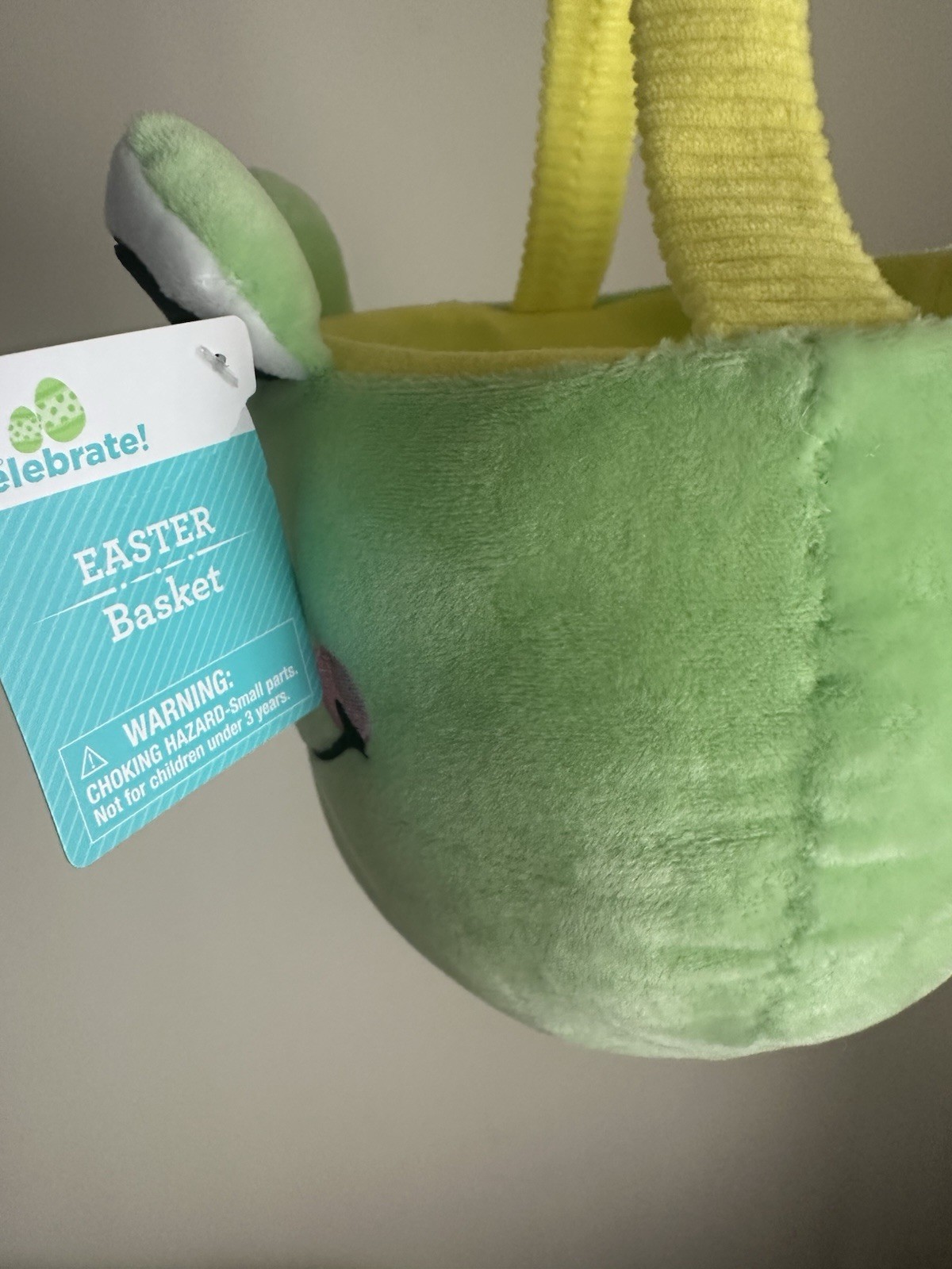 Plush Frog Basket