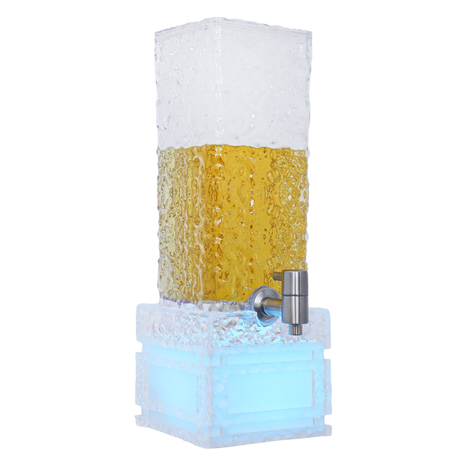 3L/0.79gal Party Beverage Dispenser Water Juice Drink Dispenser RGB LED Light