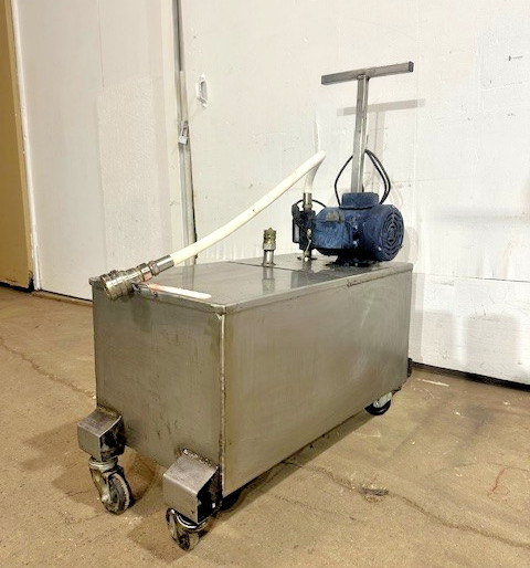 "DARLING 402" PORTABLE COMMERCIAL COOKING OIL FILTER/CADDY WITH PUMP, 120V 1 PH