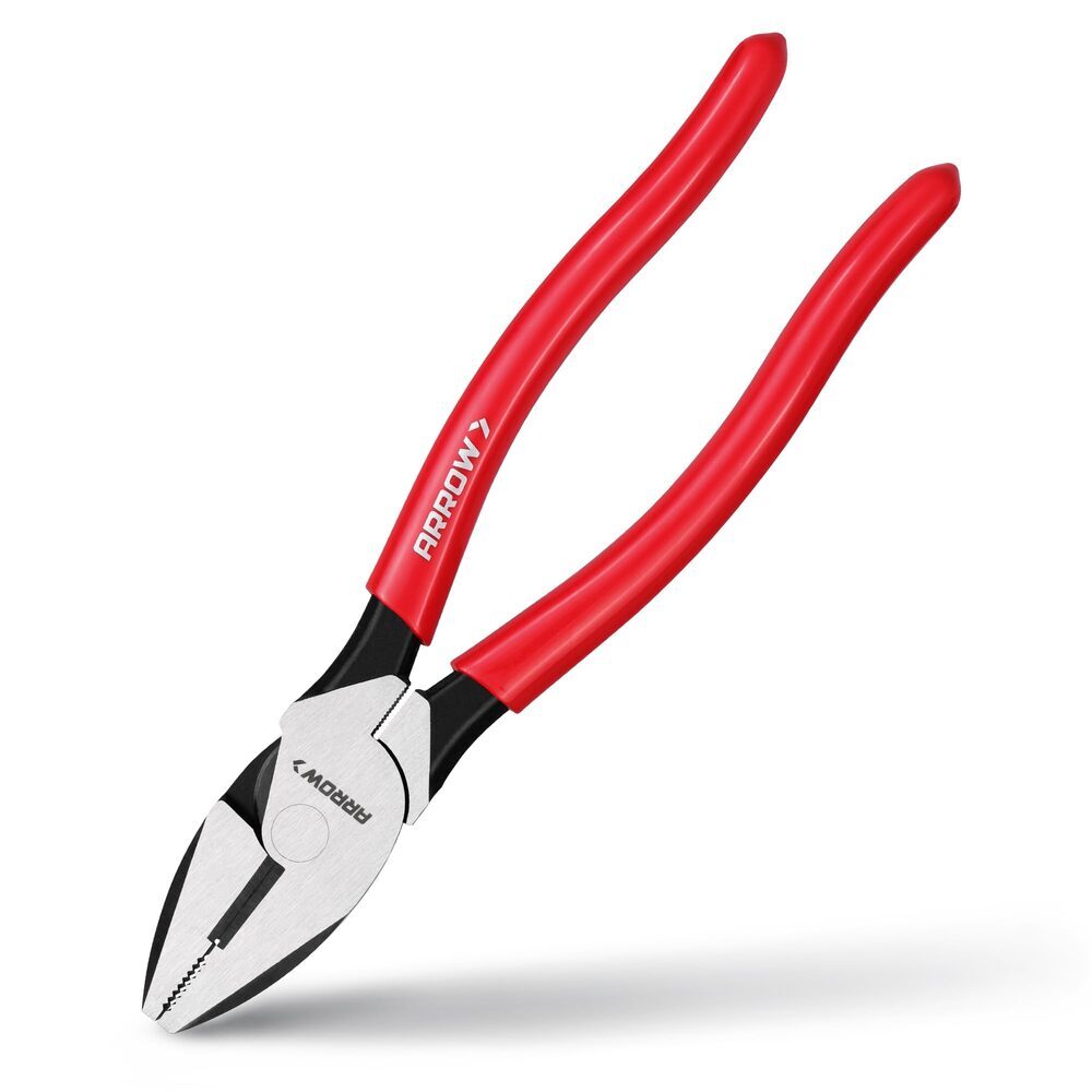 ARROW 8" High Leverage Linesman Pliers Side Cutters Plier Sharp Edge for Cutting