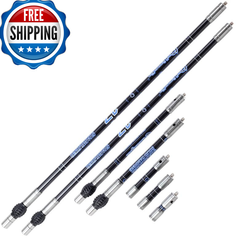 Zshjgjr Archery Bow Stabilizer Balance Bar Rod System 3-30 Inch Carbon Fiber