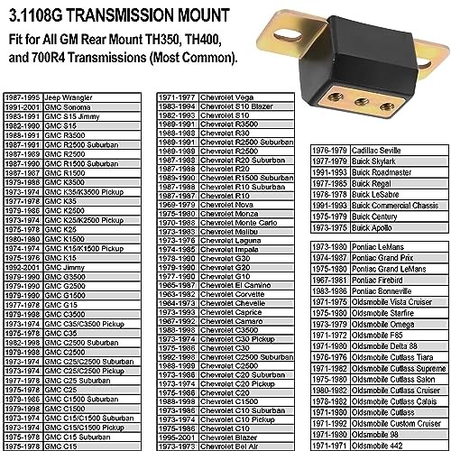 Performance Mount Chevy Turbo 700R4 TH400 Bracket