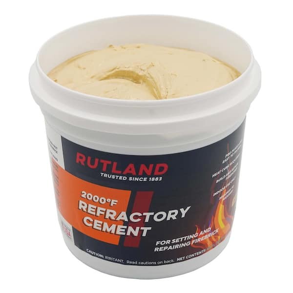 64 fl. oz. Refractory Cement Tub - High-Quality Fireproof Cement for Furnace