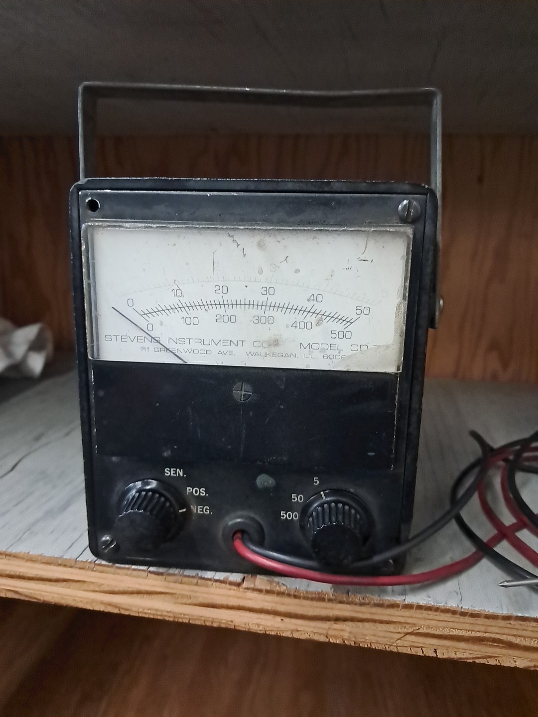 Vintage Stevens Instrument Co. Meter Model CD 77