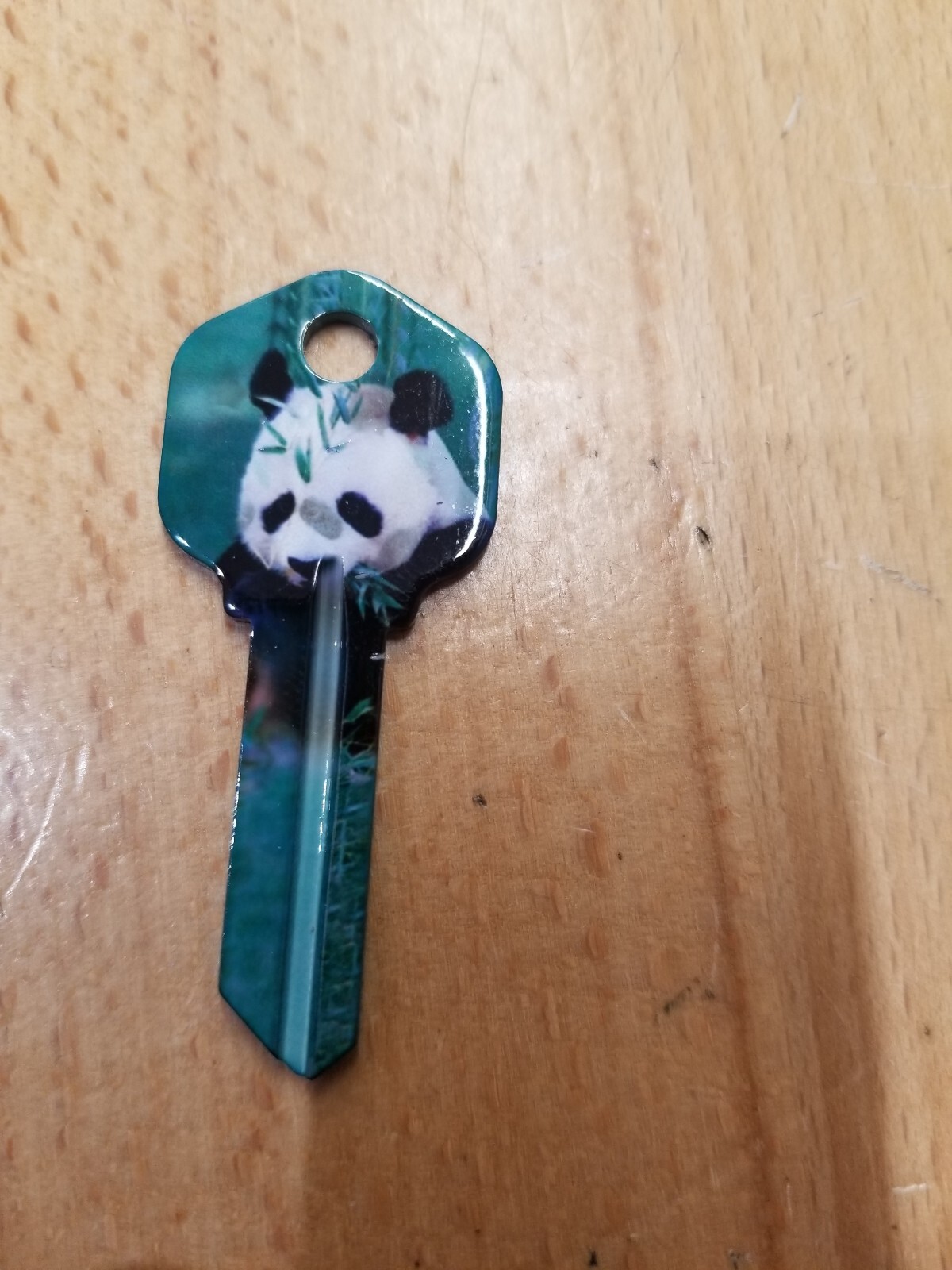 BIG PANDA PRINTED KWIKSET KW1/KW10 KEYBLANK - READ DETAILS BELOW