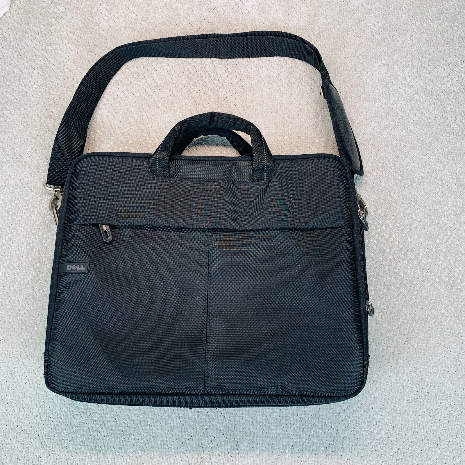 DELL 15 Inch Laptop Shoulder Bag Briefcase Messenger Nylon Padded Pockets