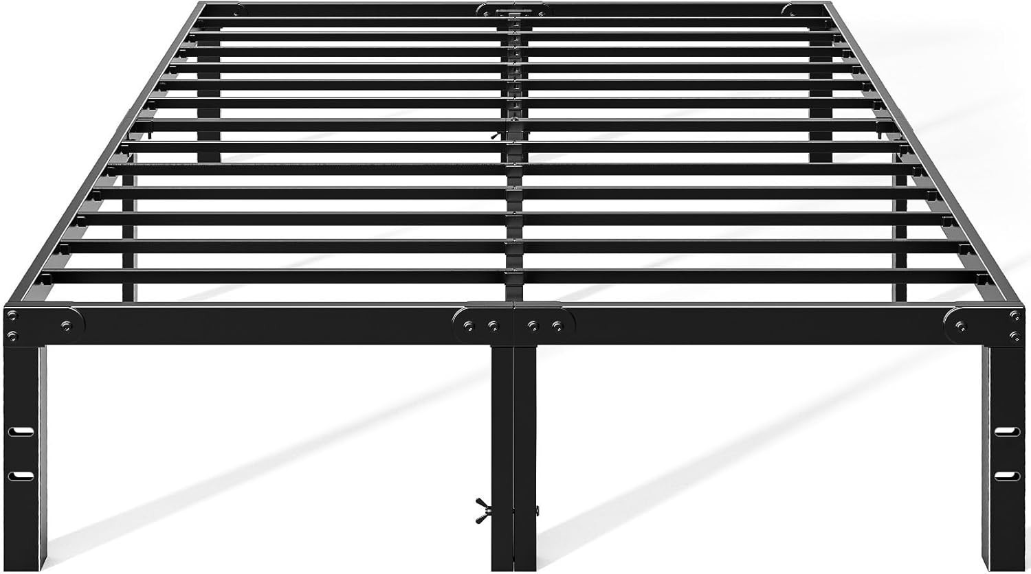 Heavy Duty Metal Queen Bed Frame with Under-Bed Storage, No Box Spring Needed...