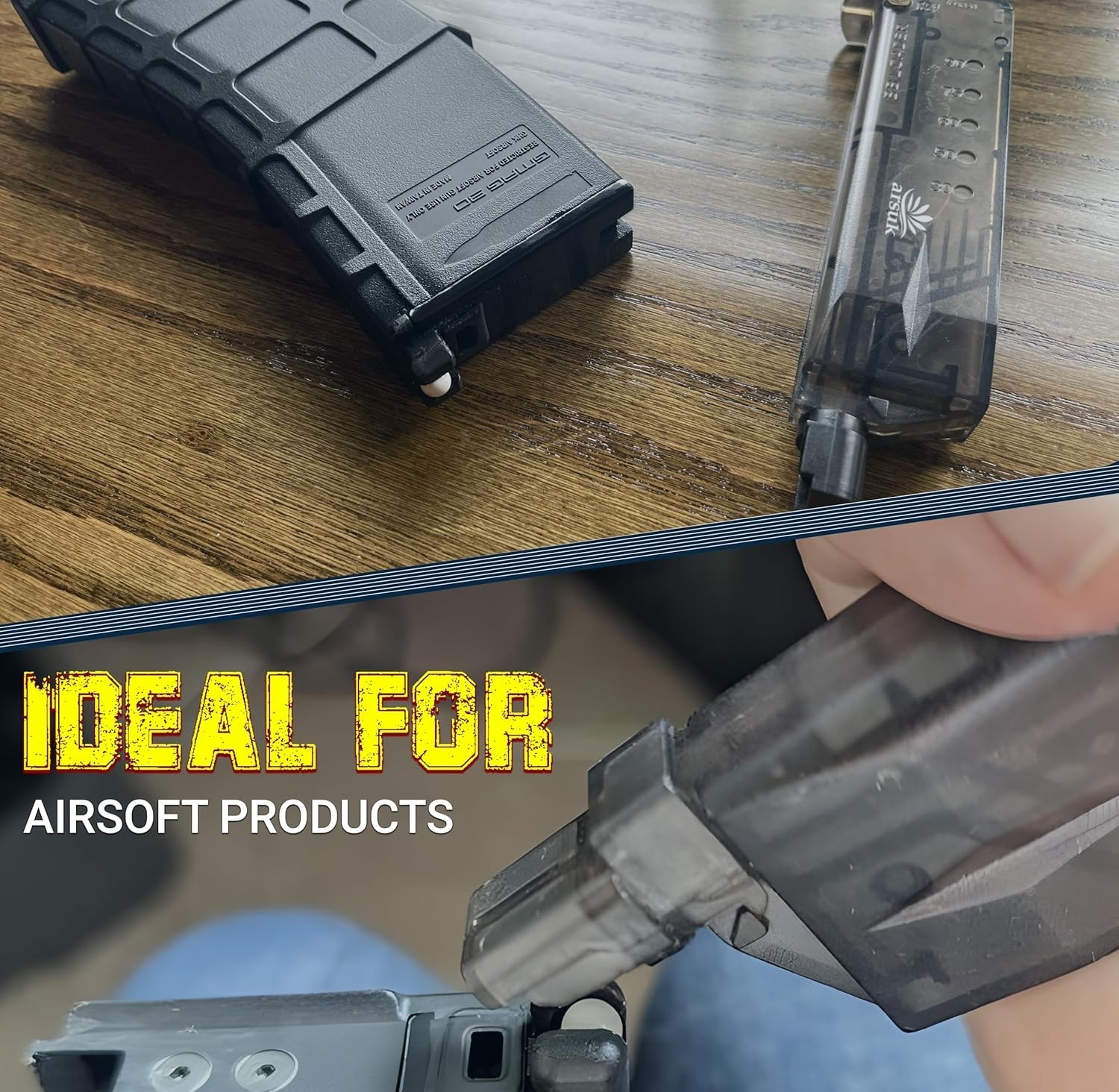 90-Round 6mm Airsoft Speed Loader - Compact Design with Universal Adapter