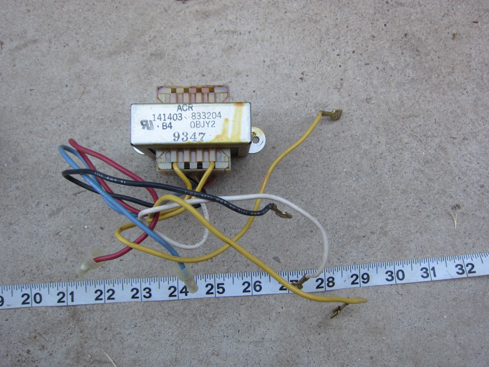 ACR ADC ACR ADC 141403 833204  120/208/240V to 24V 40VA Transformer, Used