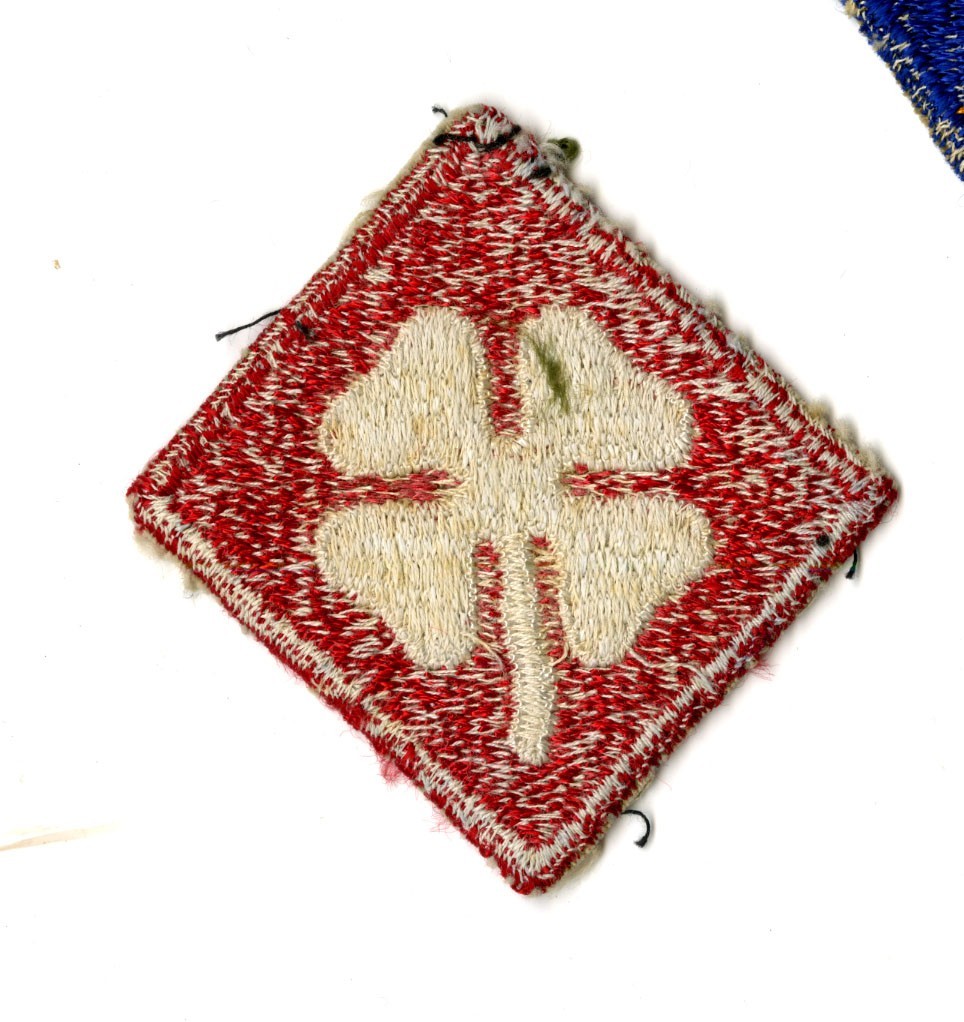 Fourth Army White Back Patch WWII Vintage Pearl Harbor Pacific Training