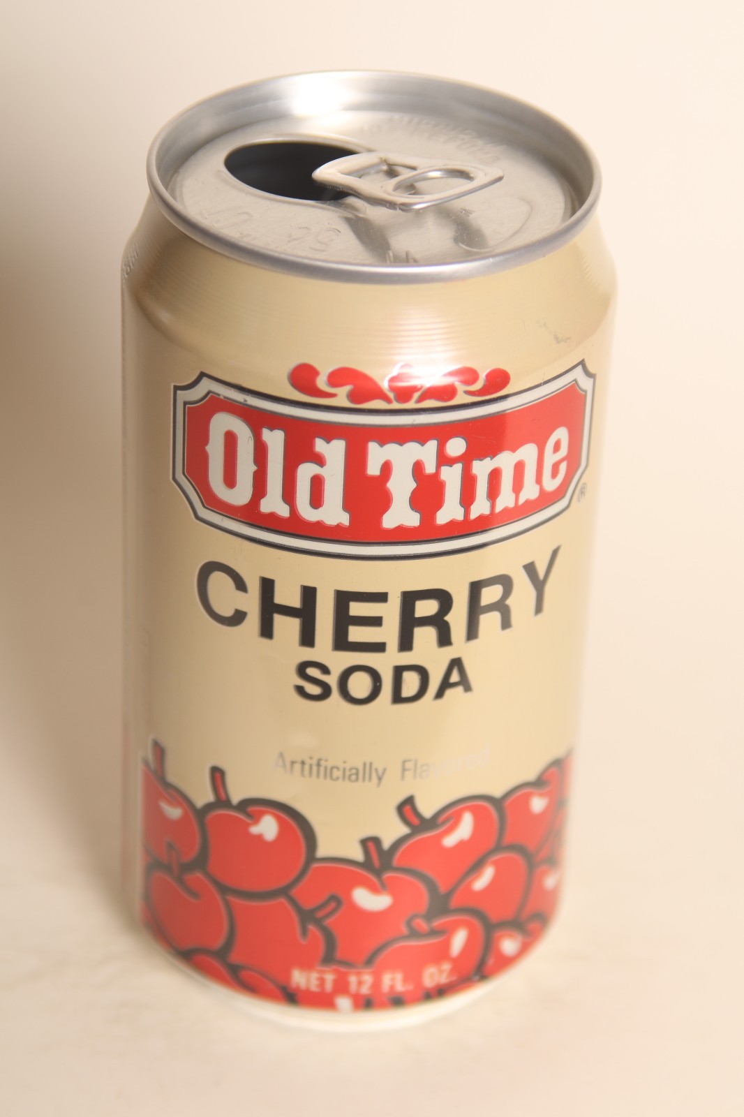 Old Time Cherry soda can - 12oz