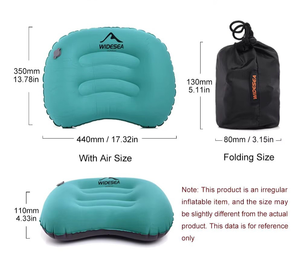 Widesea Inflatable Camping Pillow - Backpacking Lightweight Sleeping Pillow