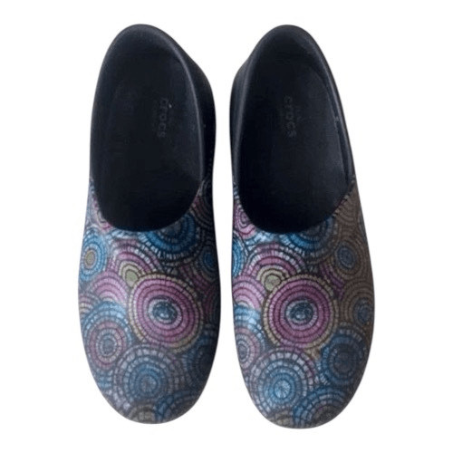 Crocs Women’s Neria Pro ll Graphic Clogs Size 8 Multicolor Pattern Rubber