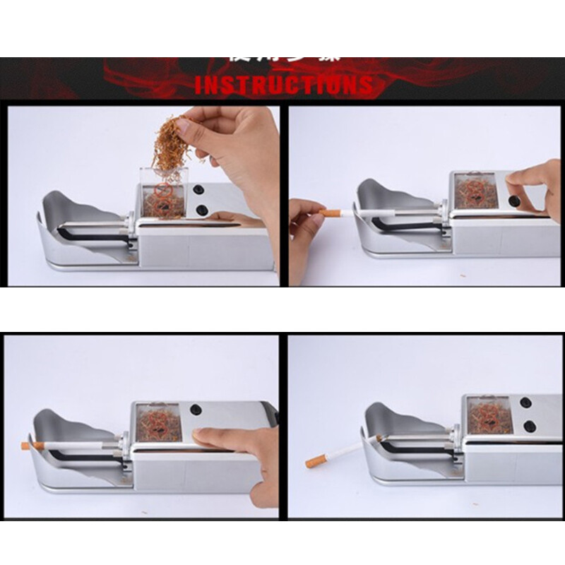 Cigarette Rolling Machine Electric Automatic Tobacco Roller Injector Maker Table