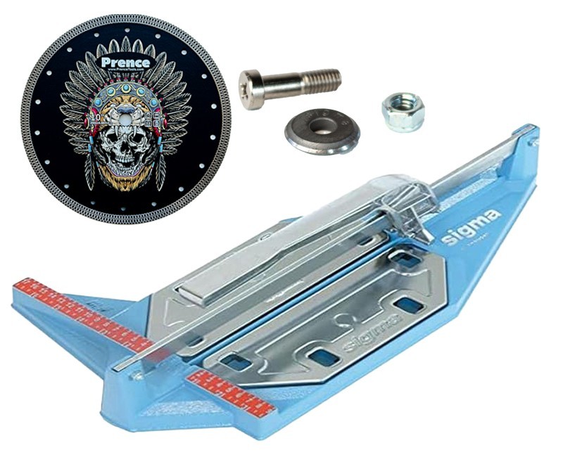SIGMA 7F 14” Tile Cutter + Sigma Scoring Wheel & 10" Mesh Blade SHIPS FROM USA