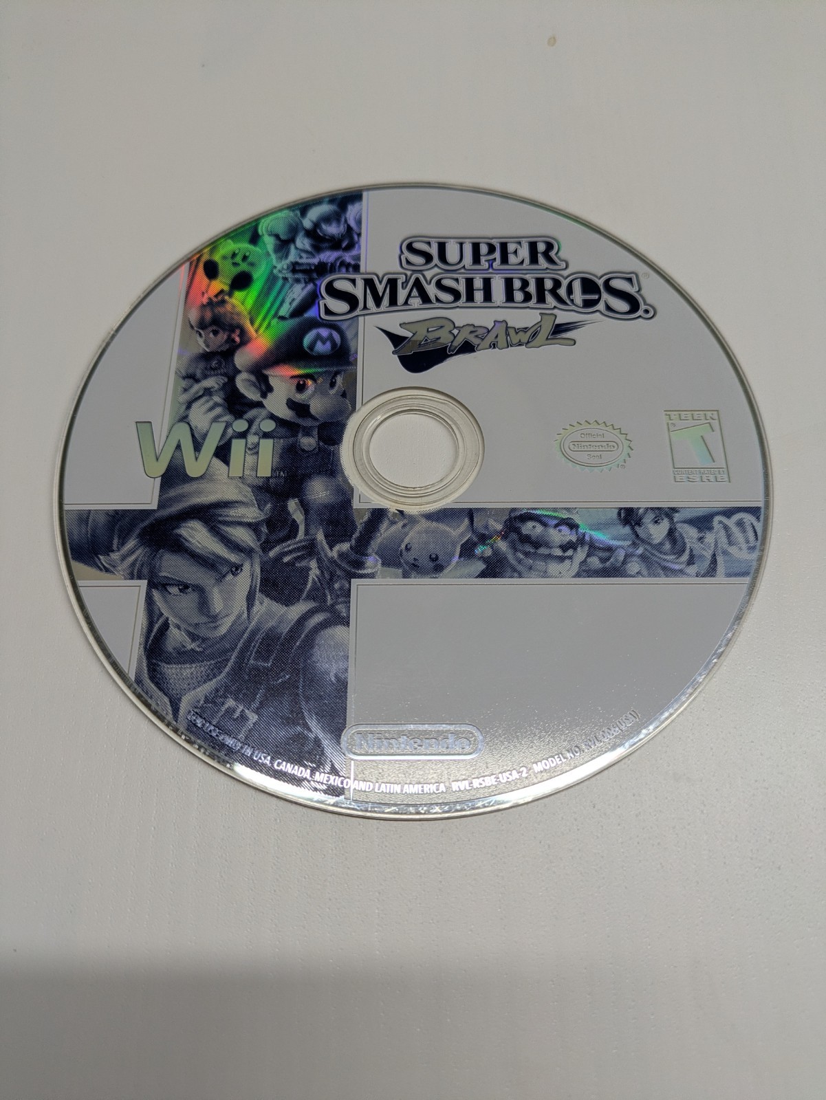 Super Smash Bros. Brawl (Nintendo Wii, 2008) Disc Only TESTED & WORKING