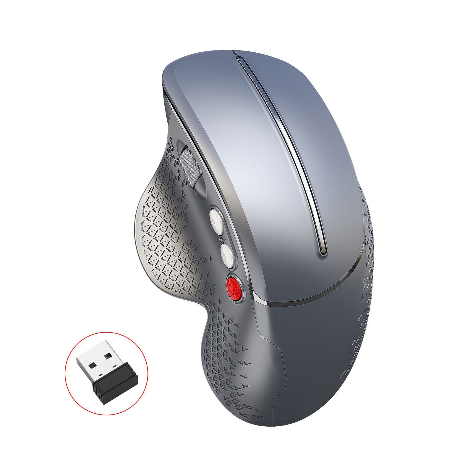 Wireless Vertical Mouse 2.4G Ergonomic Vertical Gaming Mouse 6-Button Desig EBSE
