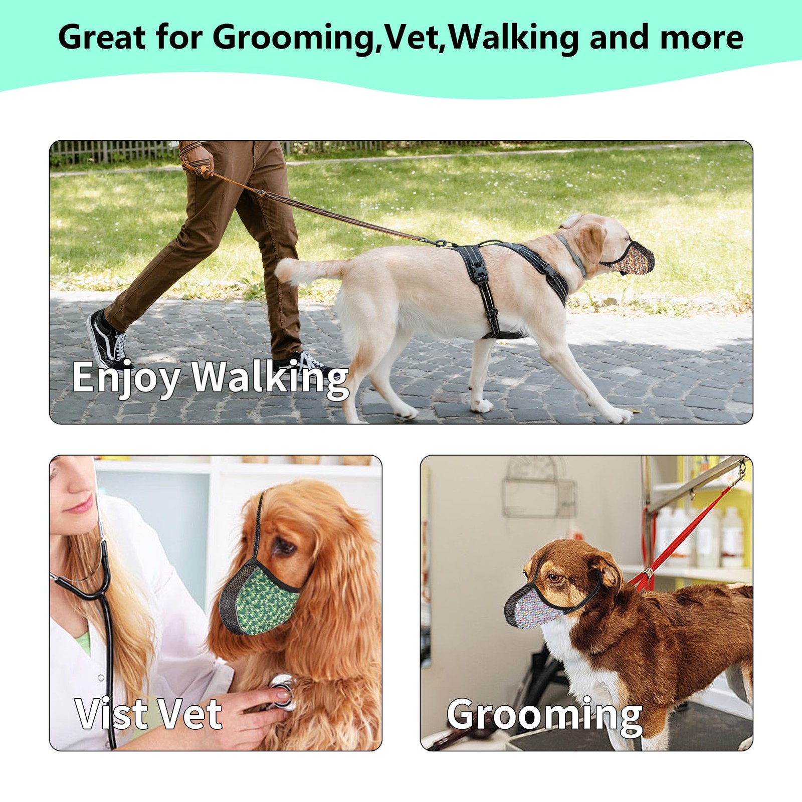 Dog Muzzle for Extra Small Dogs Anti & Prevent Biting Chewing Barking Soft Ai...