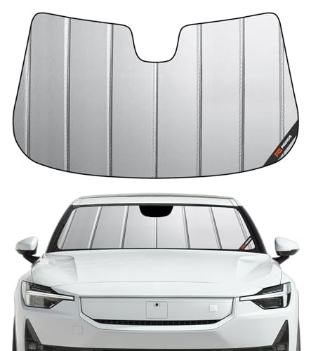 Windshield Sunshade for Polestar 2 2021-2025 (EV Fastback), Premium Grey