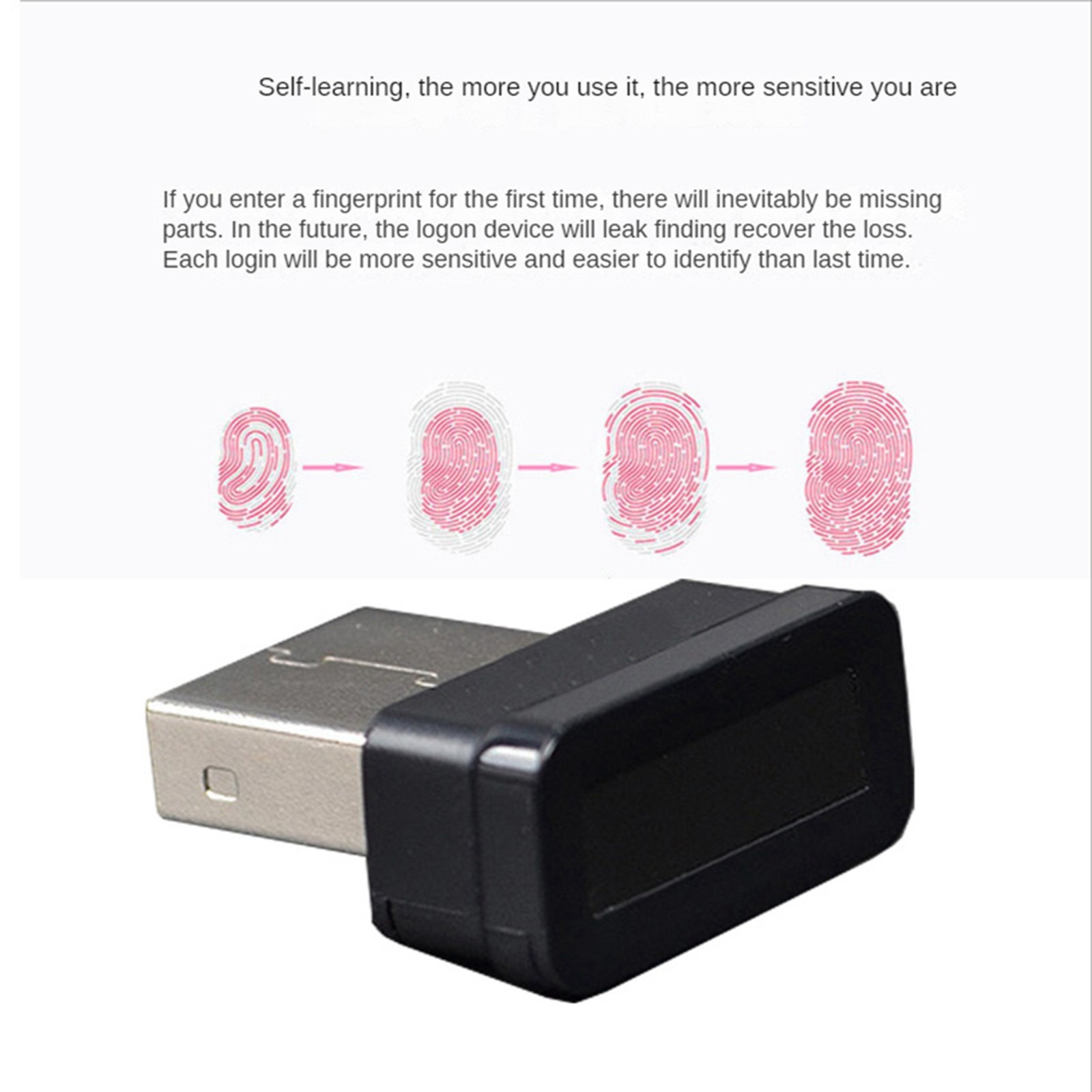 2X USB Fingerprint Reader for 10 Hello Biometrics Security Key H1P45075
