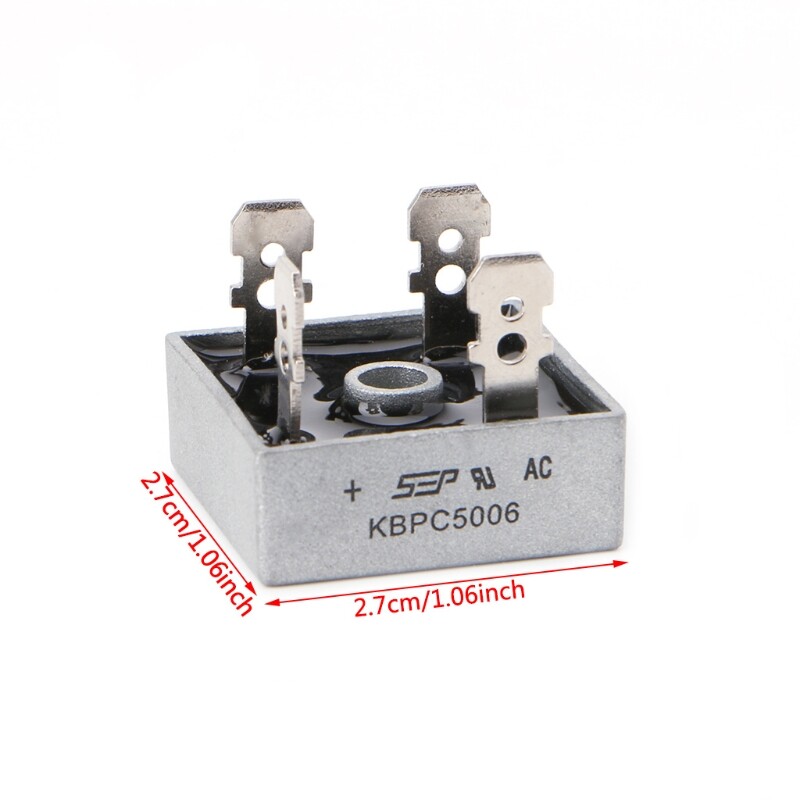 KBPC5006 Power Bridge Rectifier 50A 600V Metal for Case Diode Bridge Control Sin