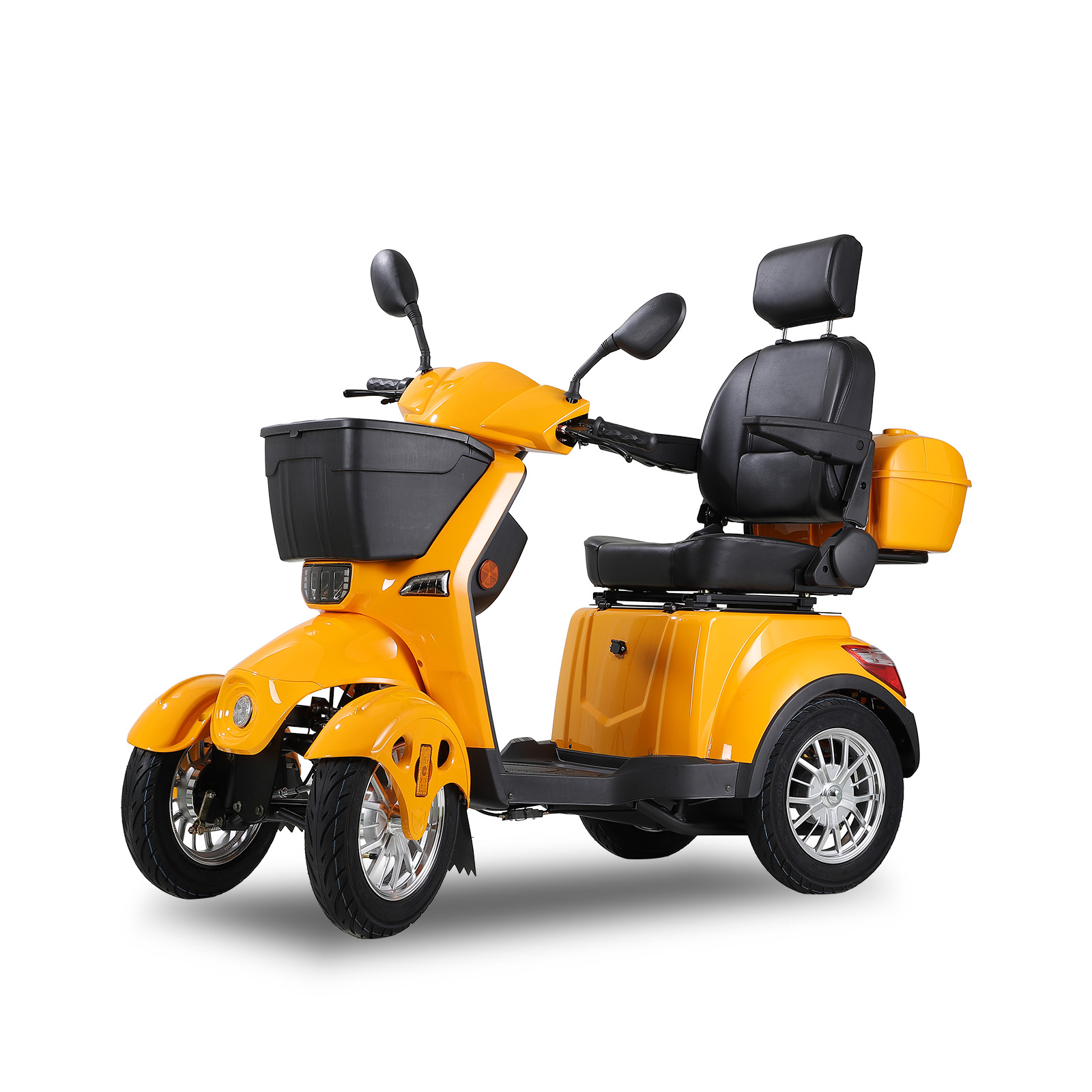 800W 4-Wheel Power Mobility Scooter Heavy Duty All-Terrain Electric Scooter