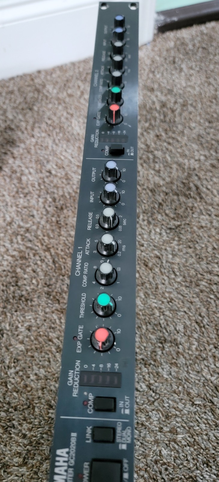 YAMAHA MODEL GC2020BII 2-CHANNEL AUDIO MUSIC COMPRESSOR LIMITER EXPANDER GATE