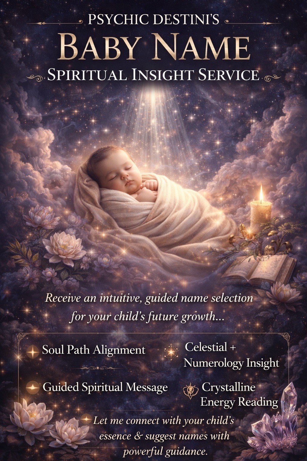 Baby Naming Service by Psychic Destini Your Baby Names Written In The Stars ✨ 🍼
