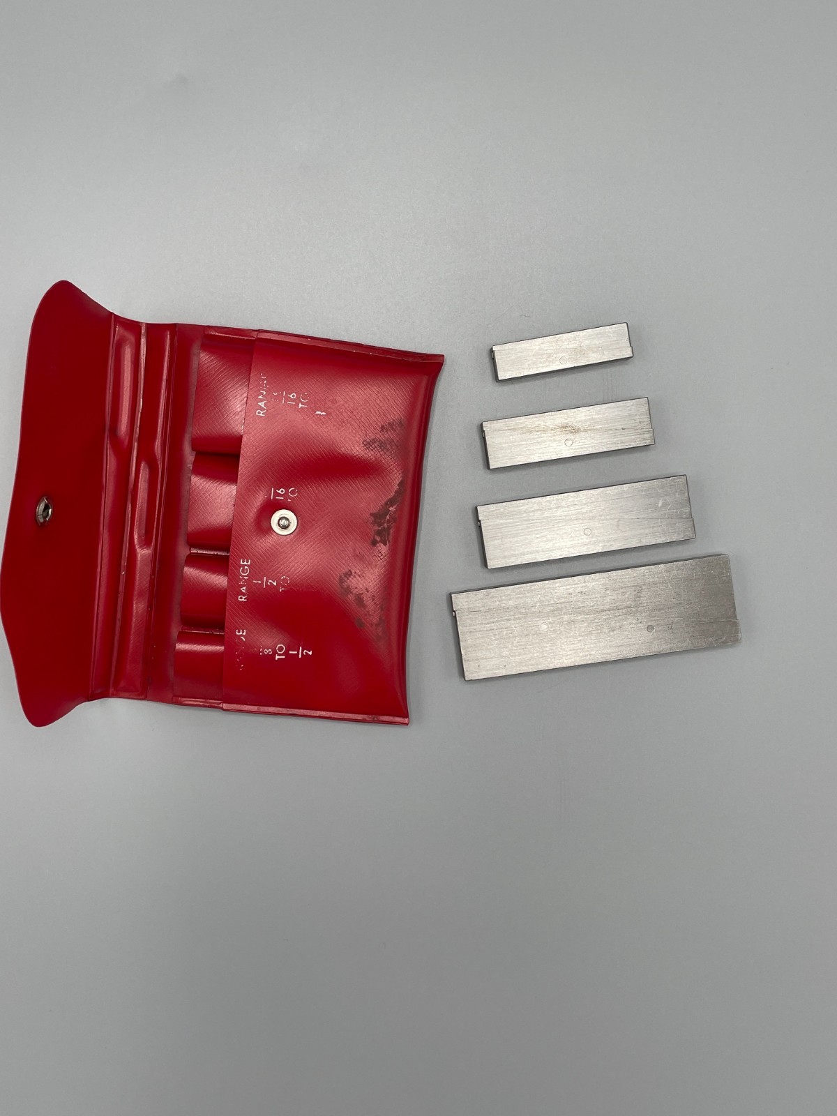 Starrett Parallel Set 1/8" to 1" Machinist Setup Bars w/ Red Case