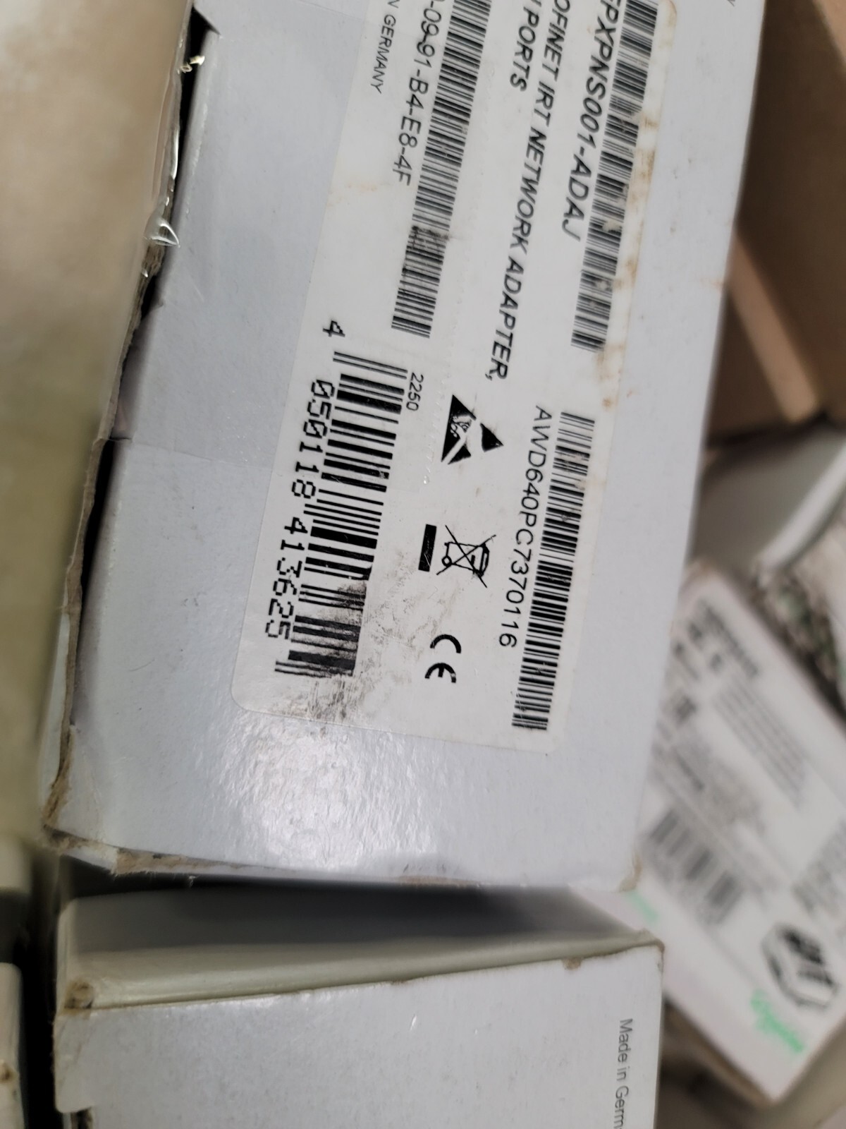 Emerson EPXPNS001-ADAJ Profinet IRT Network Adapter 2 CU NOB