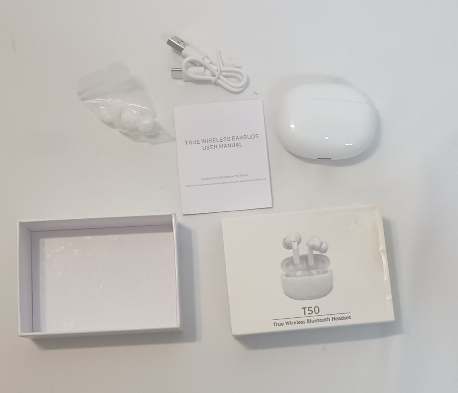 True Wireless Bluetooth Headset T50 -- New