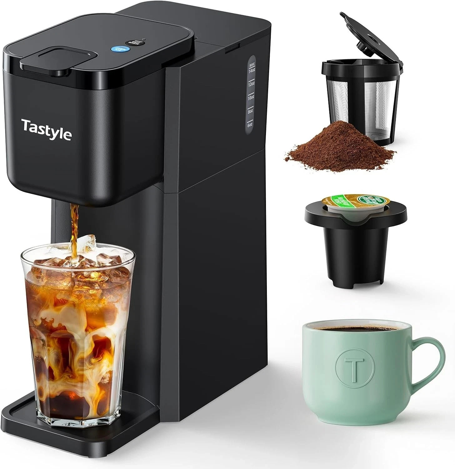 High Quality 3 In 1 Iced Coffee Maker KC101B New Fast Mini Single Serve
