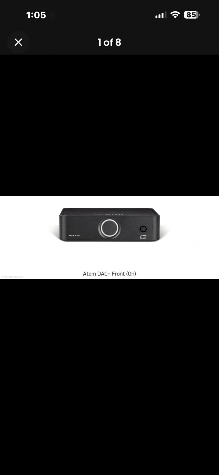 jds Labs ATOM DAC+ DAC USB Input TOSLINK Digital-to-Analog Converter Power Brick
