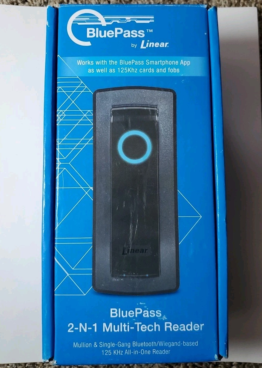 BluePass by Linear 2-N-1 Multi-Tech Reader 2N1-BTPRX 125 KHz All In One Reader