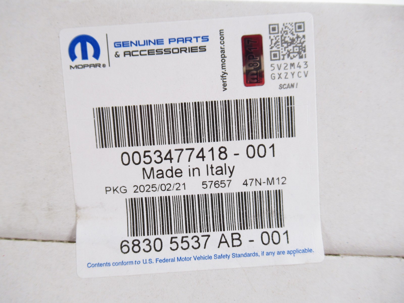 Genuine OEM Mopar Ram 68305537AB Intelligent Power Power Distribution Center
