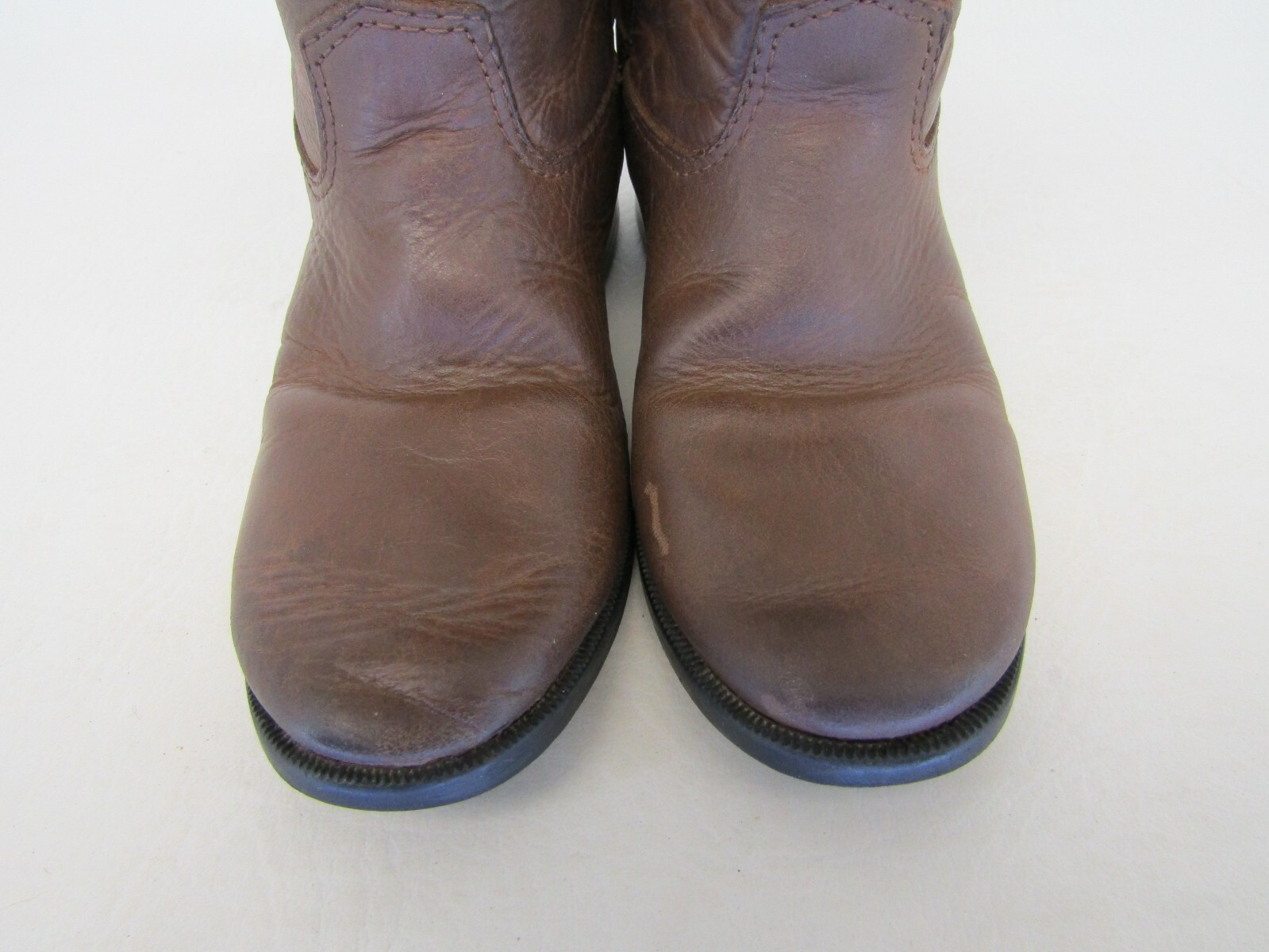 Dan Post Infant 7.5 D Brown Leather Roper Cowboy Western Boots