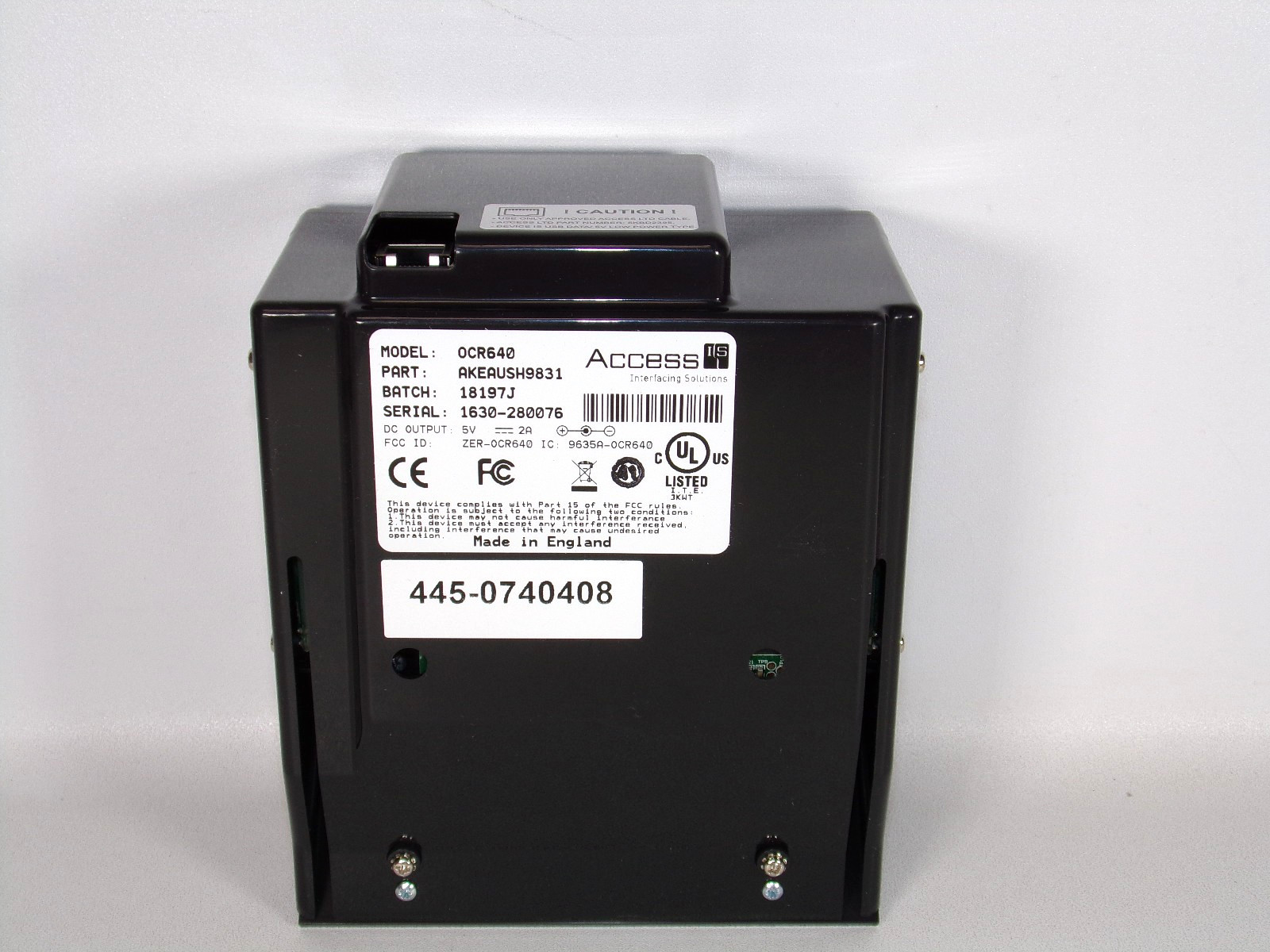 Access-IS OCR640 Optical ID, Passport, Full Page Document, Reader AKEAUSH9831