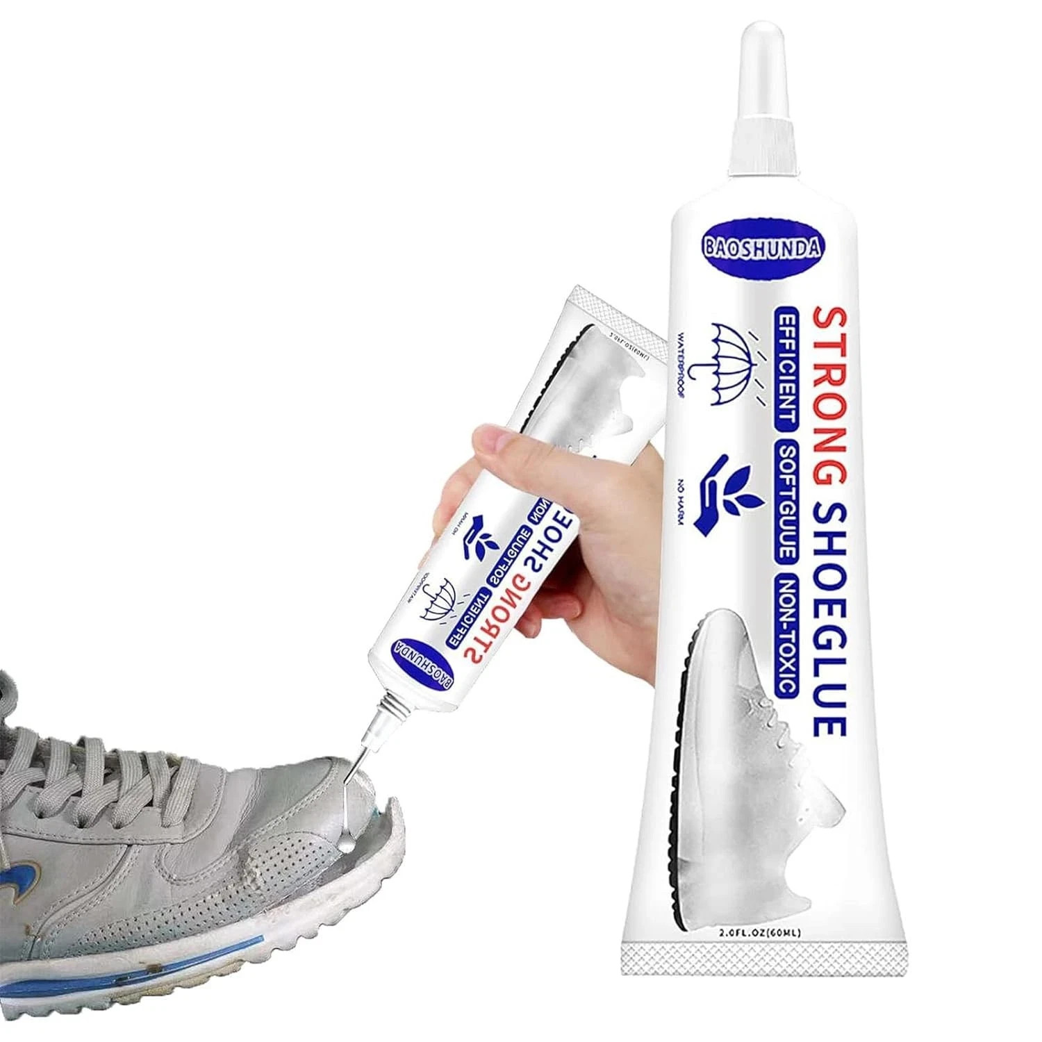 Shoes Glue Super Strong Adhesive Clear Repair Sole for Sneakers, Transparent