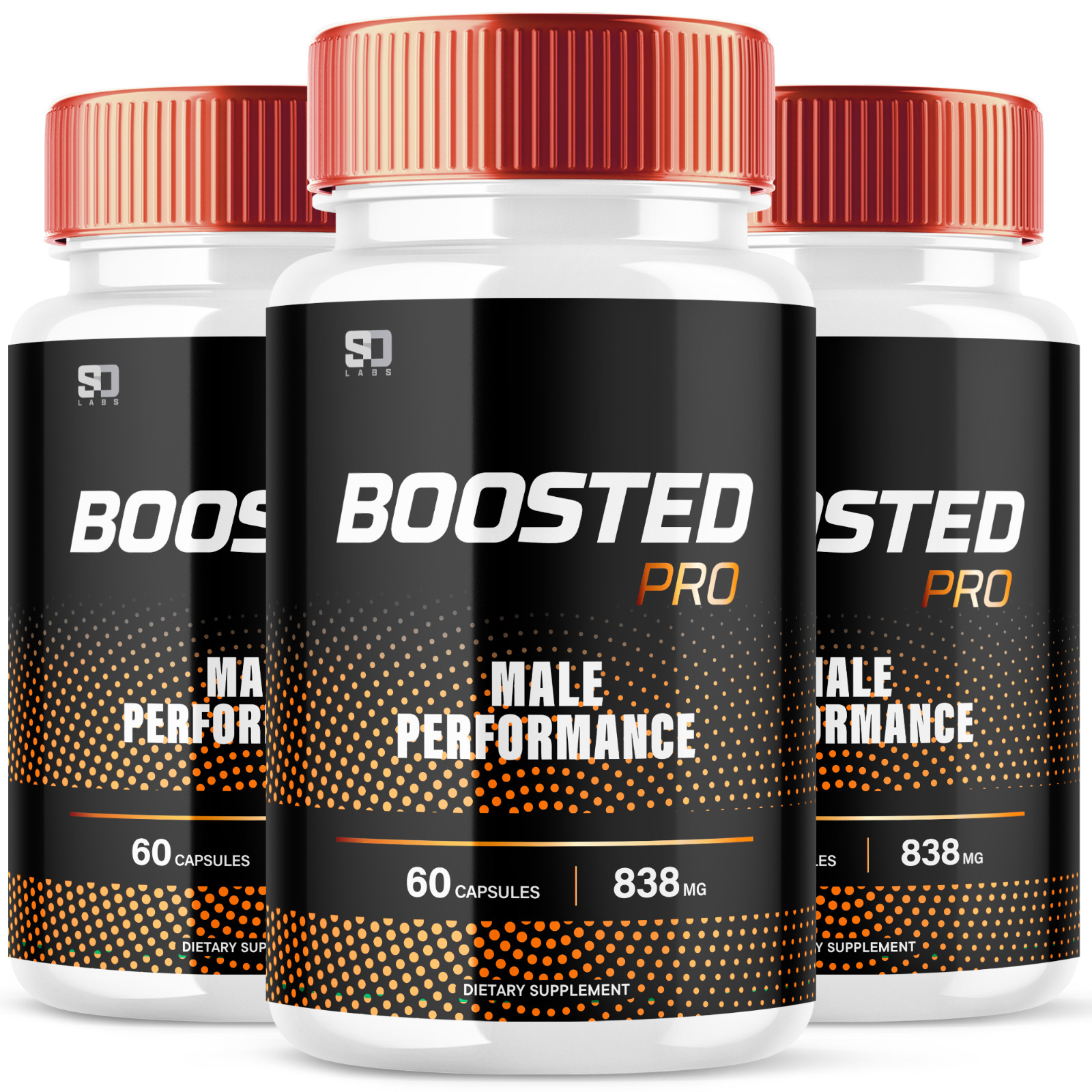 (3 Pack) Boosted Pro Male Performance Capsules, Boosted Pro Men (180 Capsules)