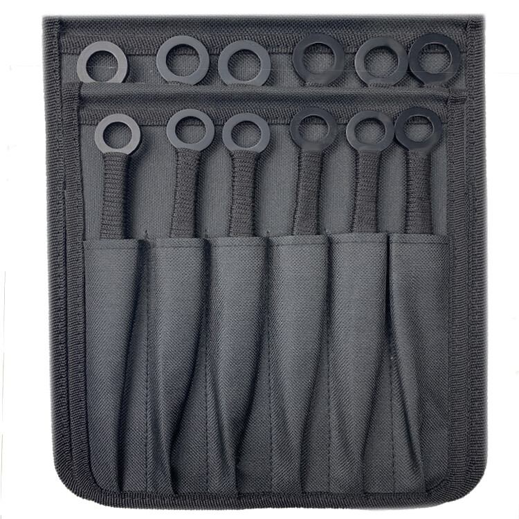 Target Master 12PC 8.5" Ninja Kunai Throwing Knife Set Double Edge w/ Sheath