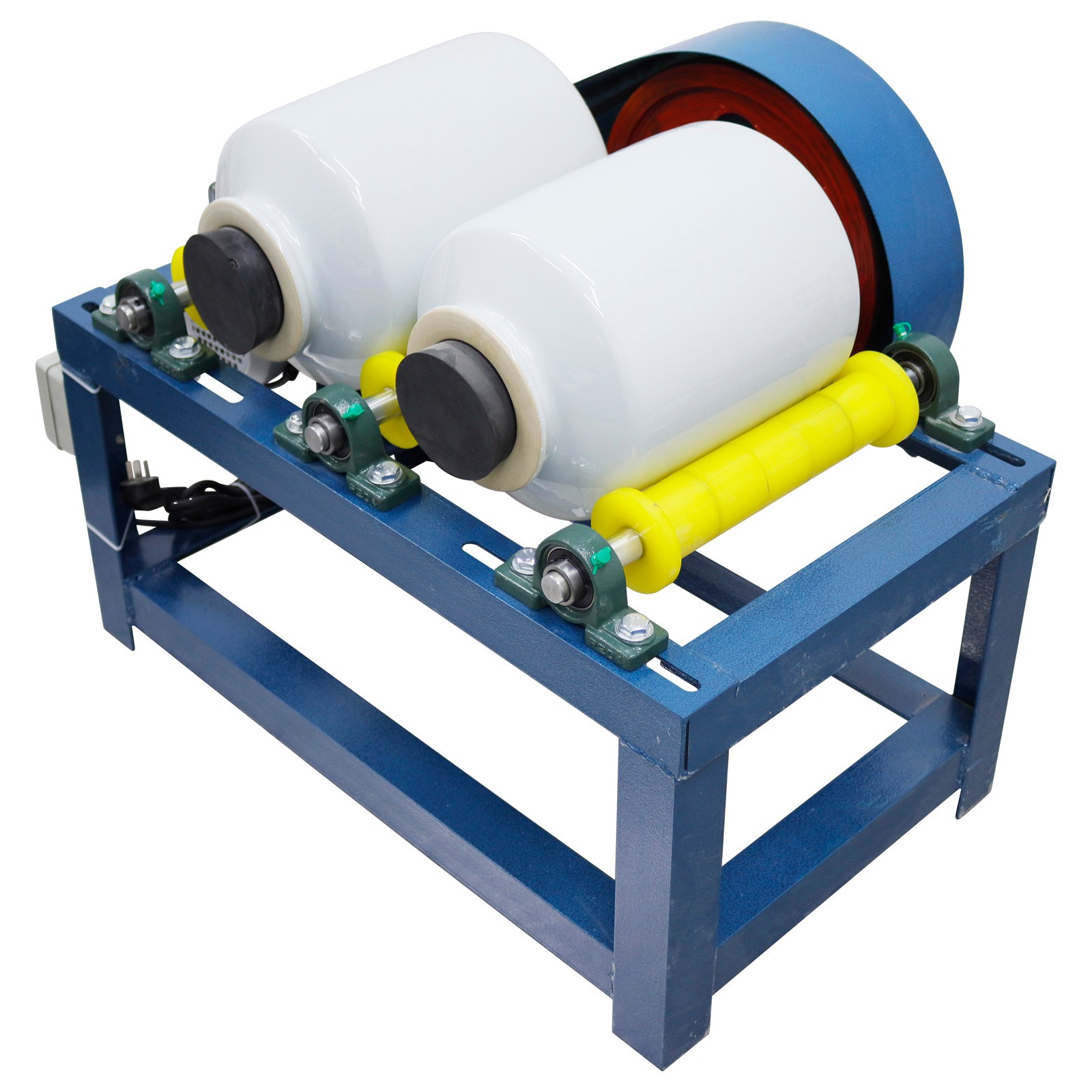 Small Horizontal Lab Ball Mill Grinder 220V Full Rubber Roller Jar Mill Machine