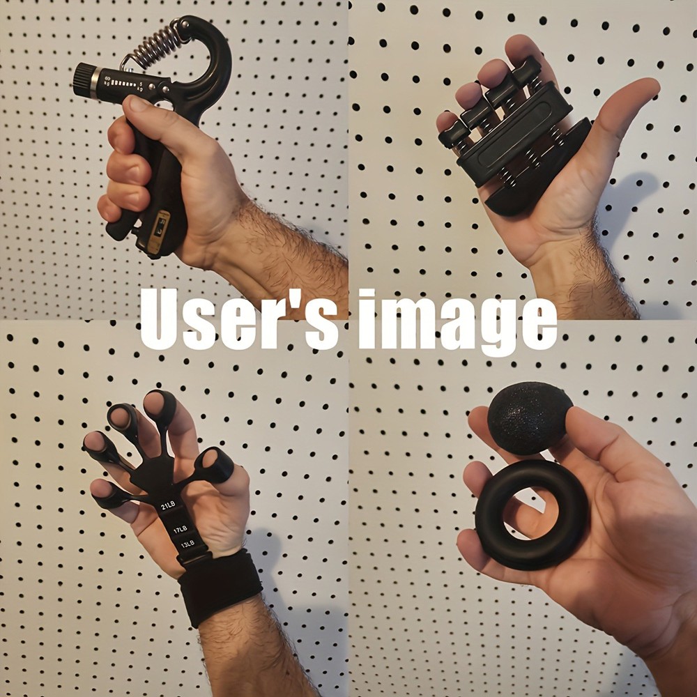 Adjustable Hand Strengthener Kit Finger Exerciser for Musicians and Athletes Set