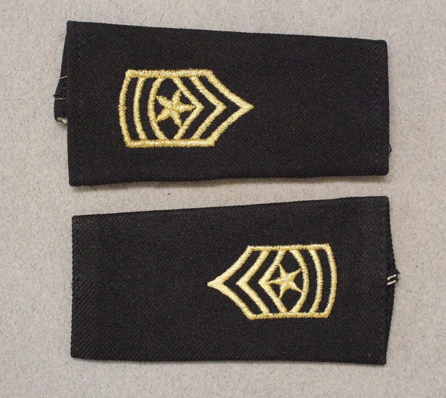 Slip-On Rank 007: U.S. Army Sergeant Major - large black pair