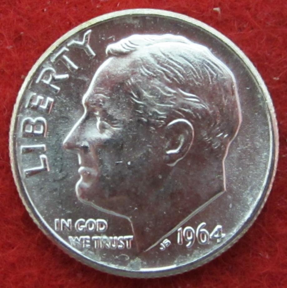 1964 (P) Roosevelt Silver Dime - Uncirculated