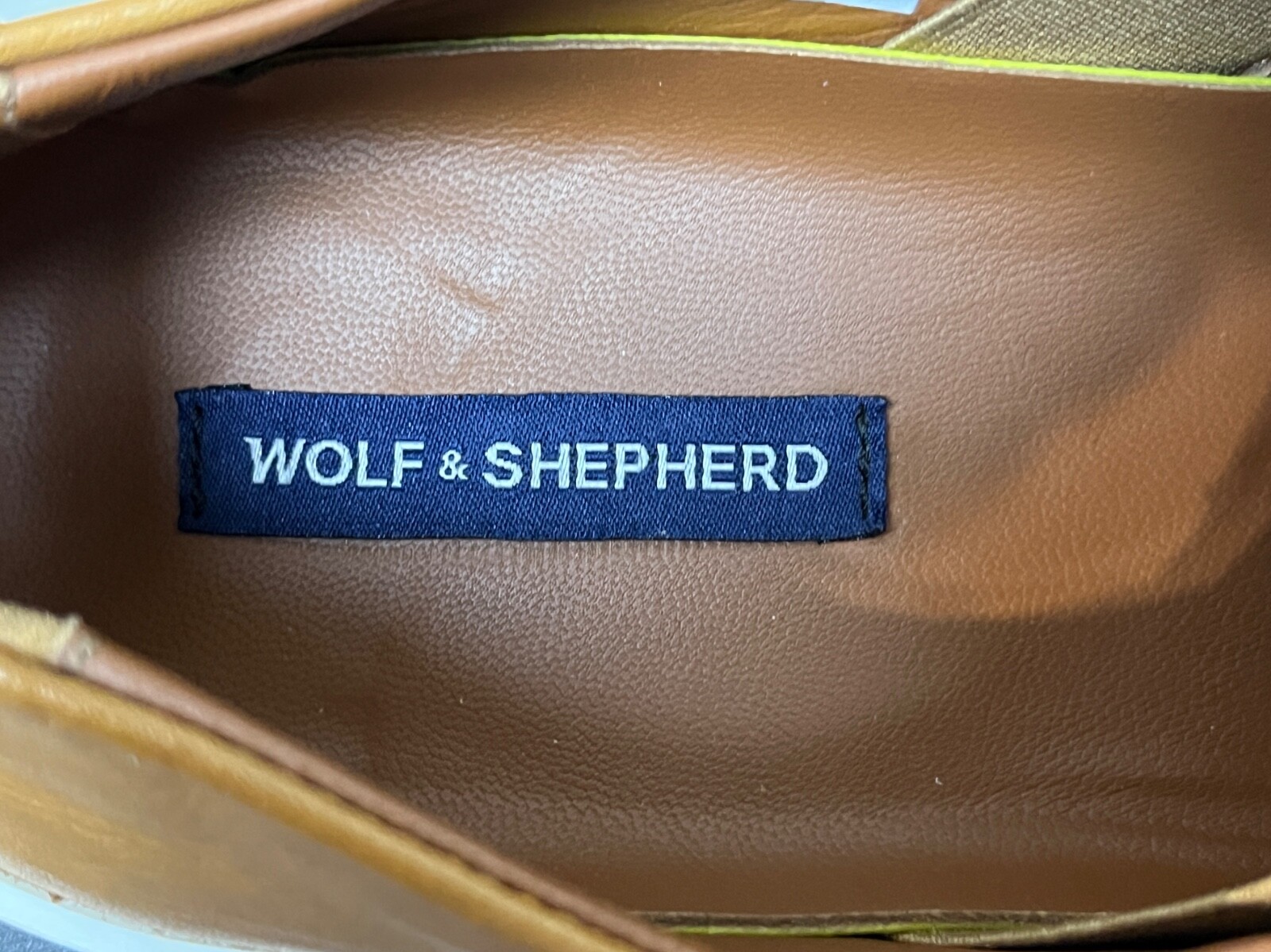 Wolf And Shepherd Cruise Slip-On Sneaker Women's US 9 EU 40 Honey Brown Leather
