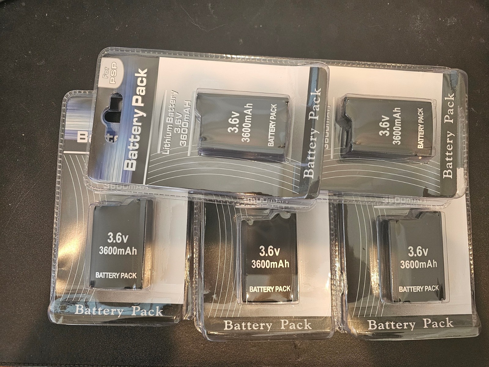 BRAND NEW Lot 5 5X 3.6V Rechargeable Battery Sony PSP-110 PSP-1001 1000 USA SHIP