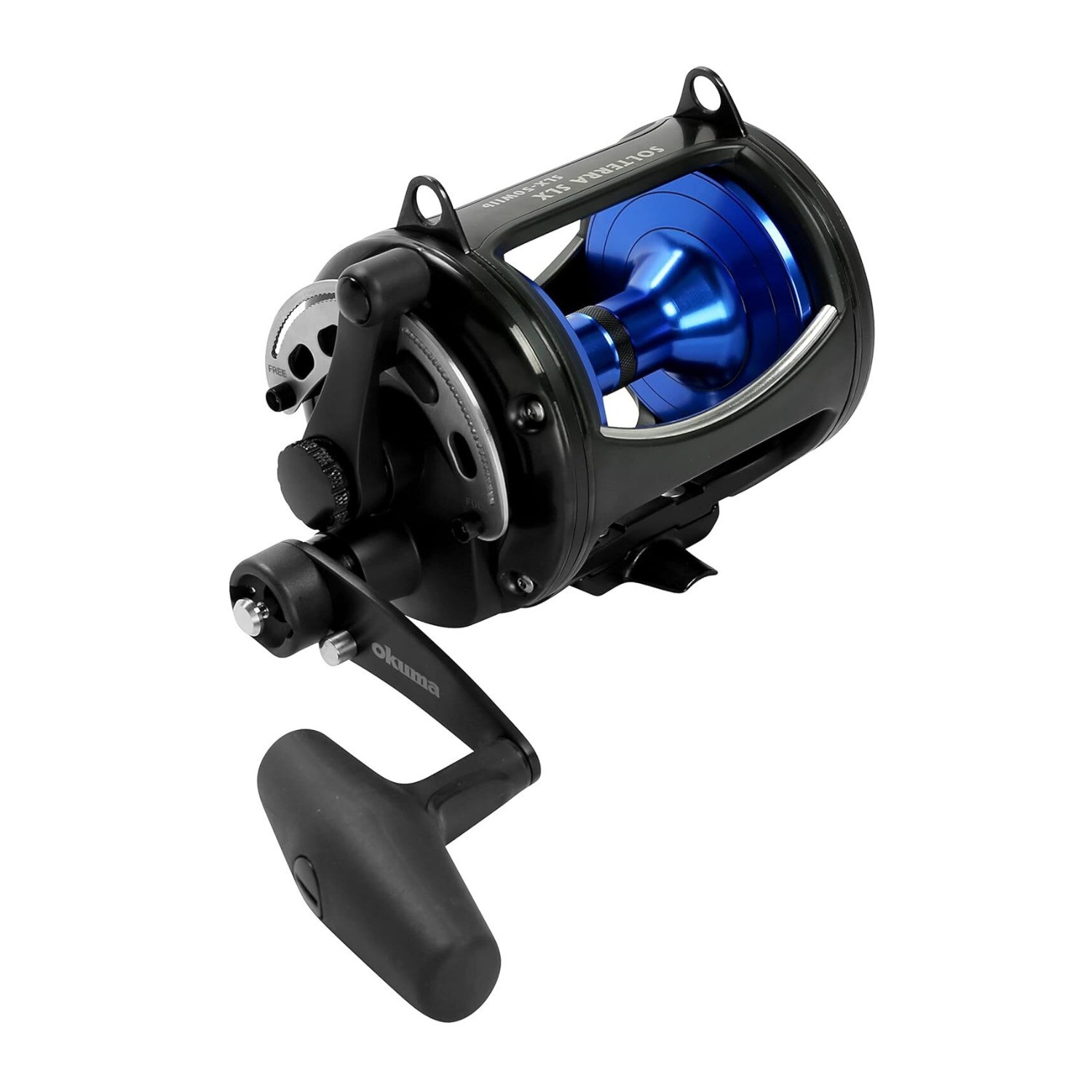 Okuma Solterra SLX-50WIIb Two Speed Lever Drag Reel (600yds-60lb, Black)