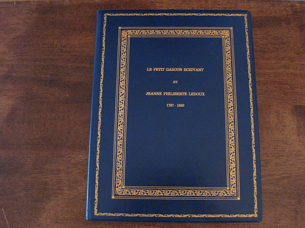 Le Petit Garcon Ecrivant Jeanne Philiberte Ledoux 1767-1840 Margarete Kaffine