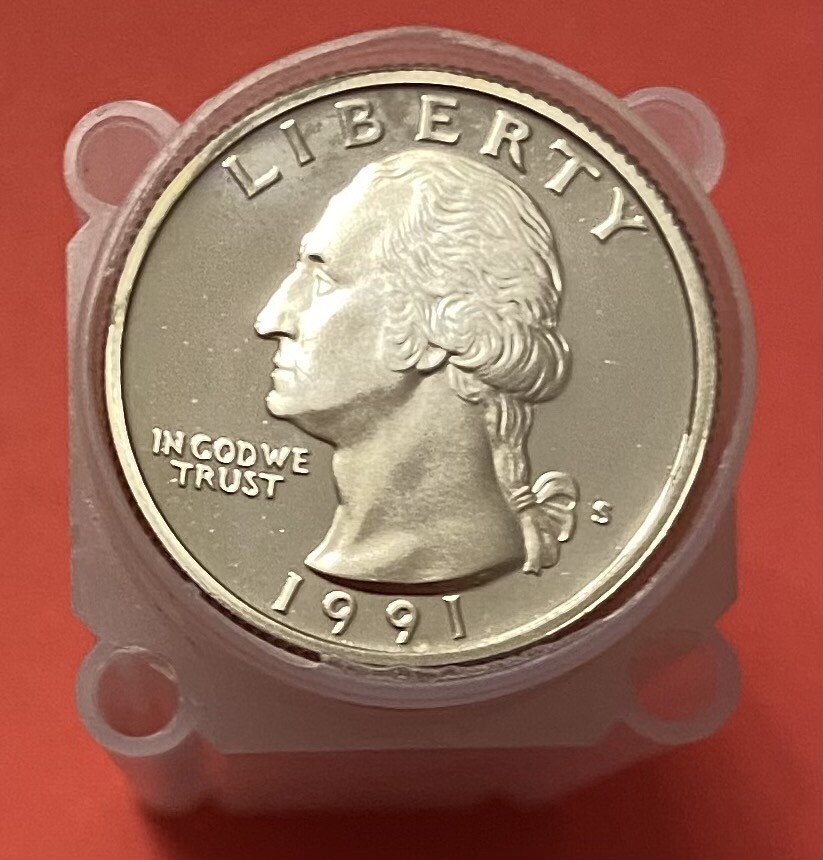 1991-S  **PROOF**  WASHINGTON QUARTER - NICE COIN - L@@K AT PICTURES!!!!!